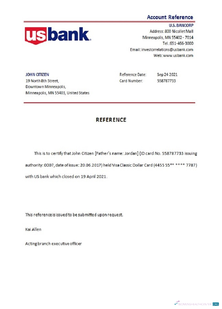 Download USA U.S. Bankcorp closure reference Photoshop template